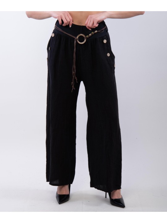 Pantalone con bottoni sulle tasche