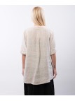 camicia collo alla coreana con due bottoni