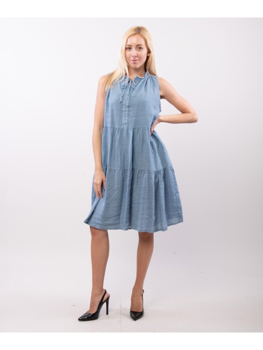 abito midi con rouche