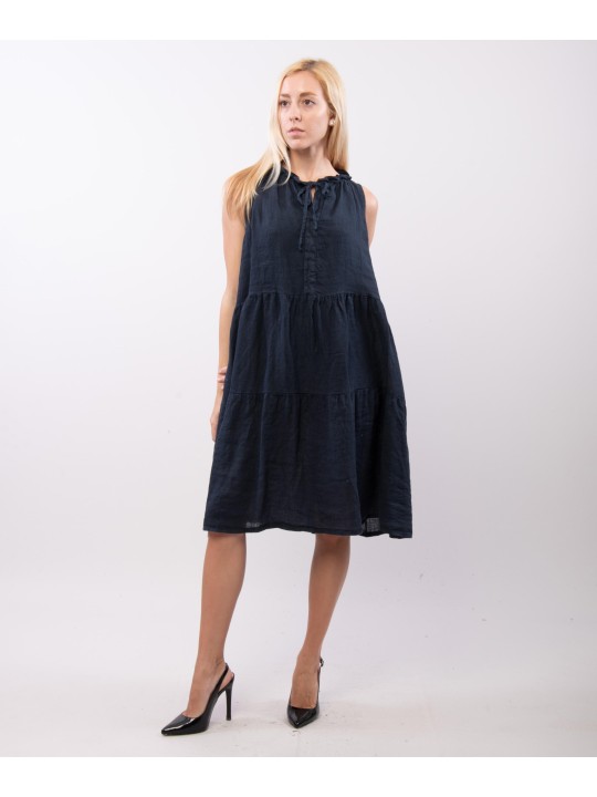 abito midi con rouche