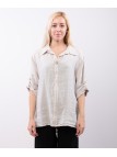 Camicia Lino Bottone Singolo