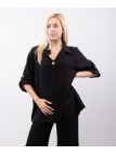 Camicia Lino Bottone Singolo