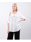 Camicia Lino Bottone Singolo