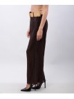 Pantalone Culotte Lino con Cintura