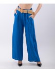 Pantalone Culotte Lino con Cintura