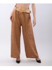 Pantalone Culotte Lino con Cintura