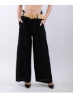 Pantalone Culotte Lino con Cintura