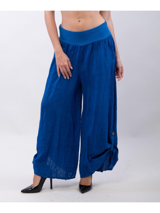 Culotte di Lino con Fascia elasticizzata