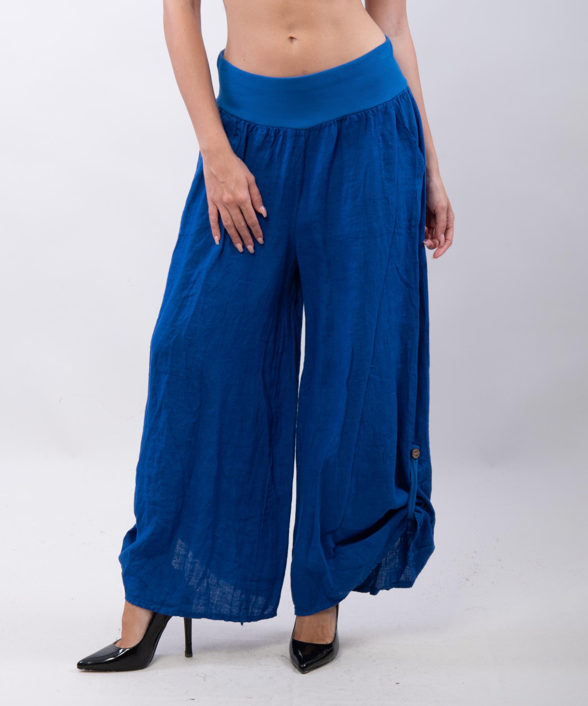 Culotte di Lino con Fascia elasticizzata