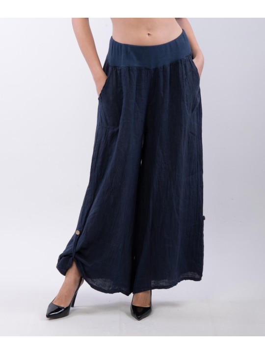 Culotte di Lino con Fascia elasticizzata