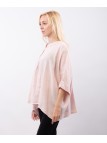Top Lino Oversize con Bottoni