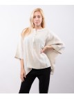 Top Lino Oversize con Bottoni