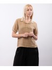 Polo Lino con Colletto a Righe