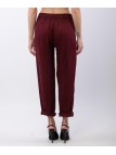 Pantaloni Dritti Lino con Elastico