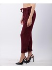 Pantaloni Dritti Lino con Elastico