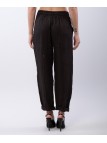 Pantaloni Dritti Lino con Elastico