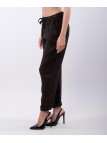 Pantaloni Dritti Lino con Elastico