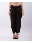 Pantaloni Dritti Lino con Elastico