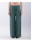 Pantalone Lino a Palazzo con Nastro