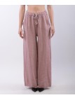 Pantalone Lino a Palazzo con Nastro