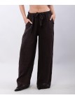 Pantalone Lino a Palazzo con Nastro