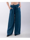 Pantalone Lino a Palazzo con Nastro