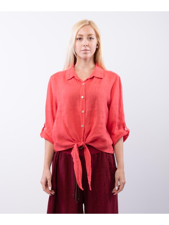 Camicia Lino Classica con Nodo