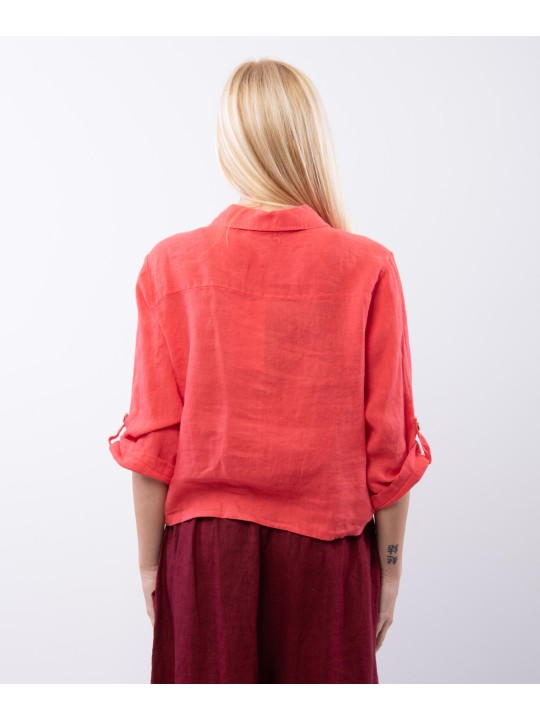 Camicia Lino Classica con Nodo