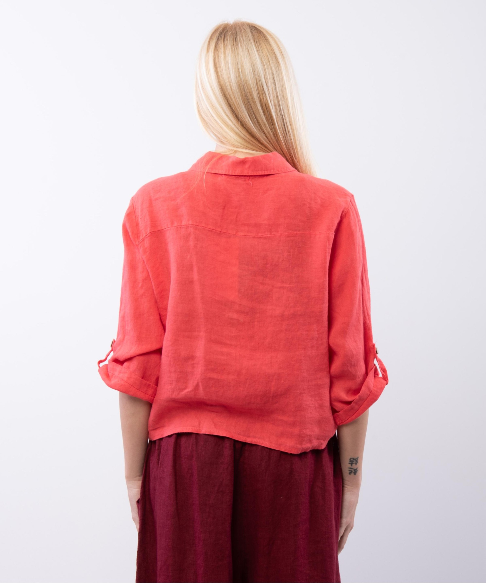 Camicia Lino Classica con Nodo
