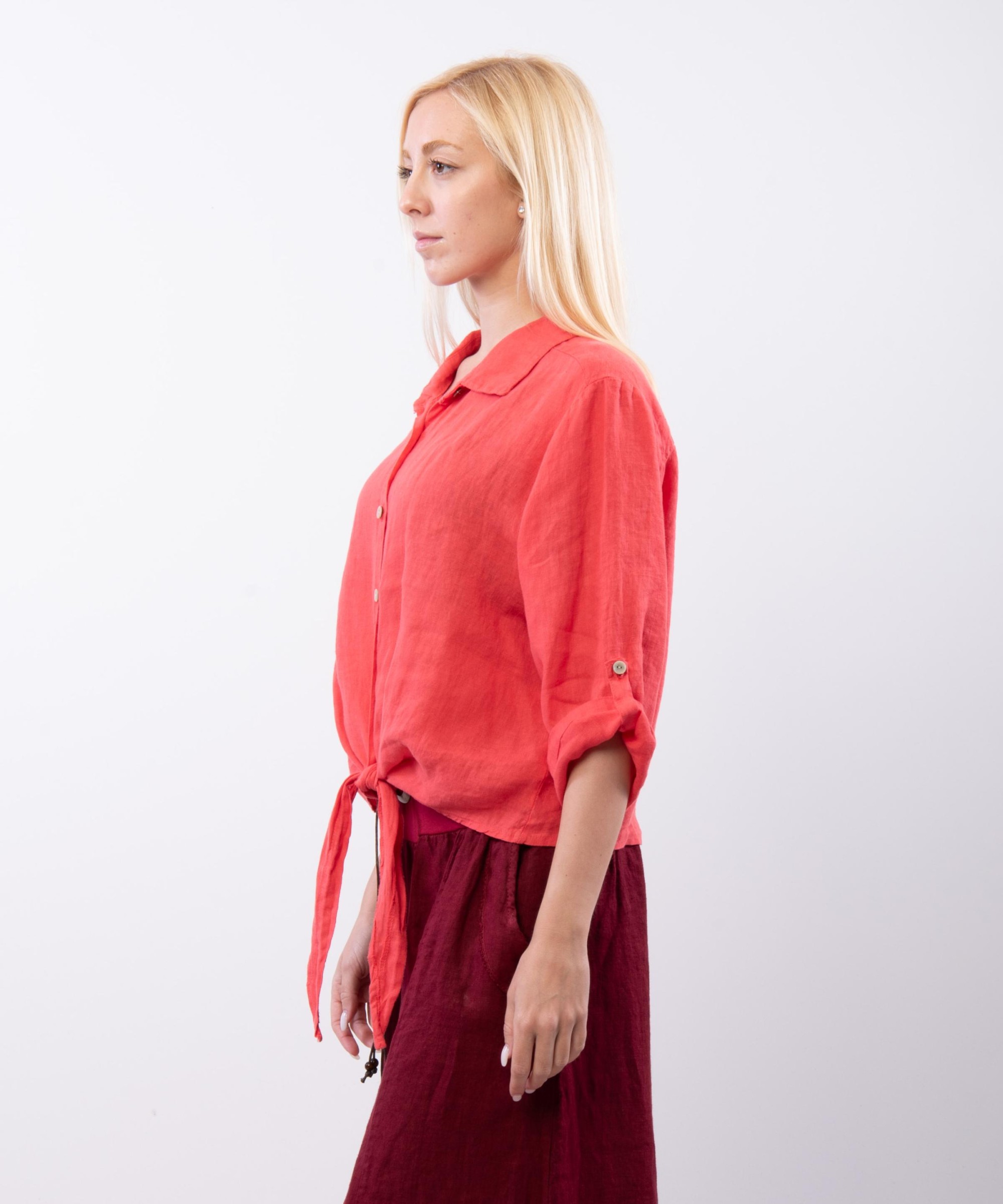 Camicia Lino Classica con Nodo