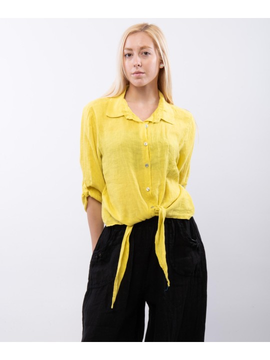 Camicia Lino Classica con Nodo
