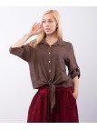 Camicia Lino Classica con Nodo