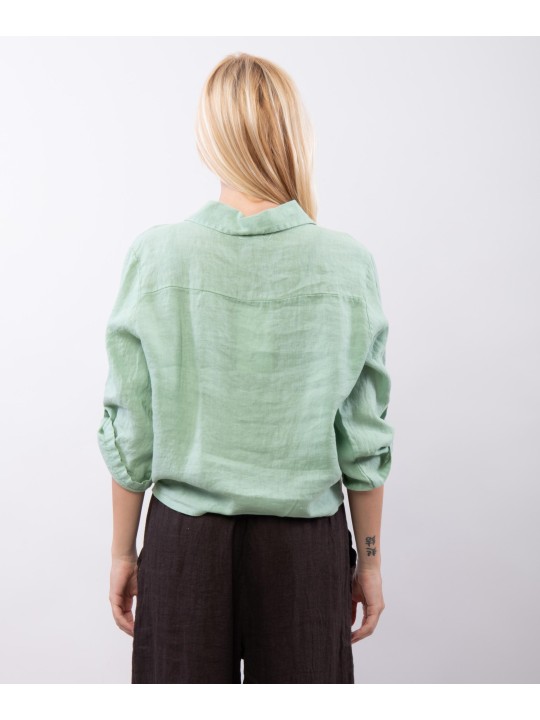 Camicia Lino Classica con Nodo