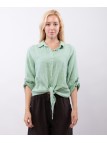 Camicia Lino Classica con Nodo