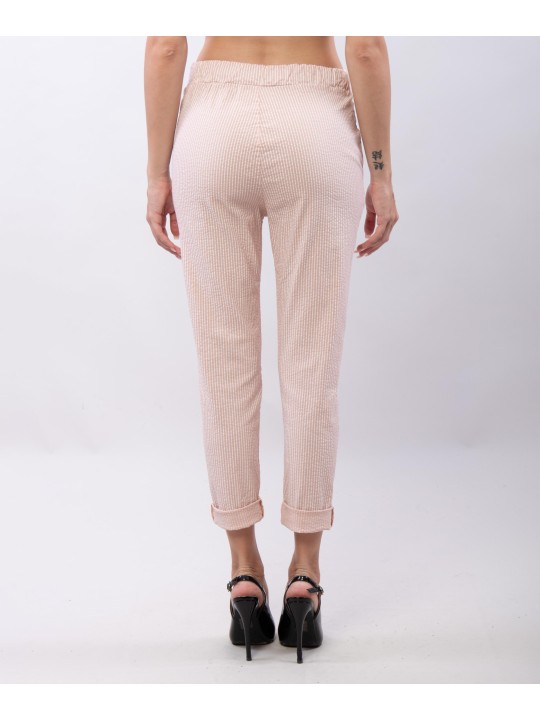 Pantaloni elasticizzati a righe