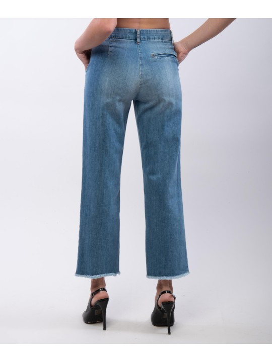 jeans con frange