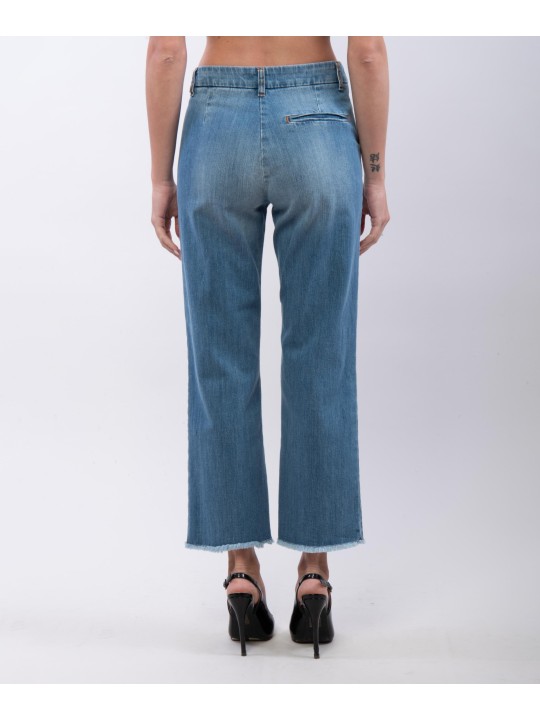 jeans con frange