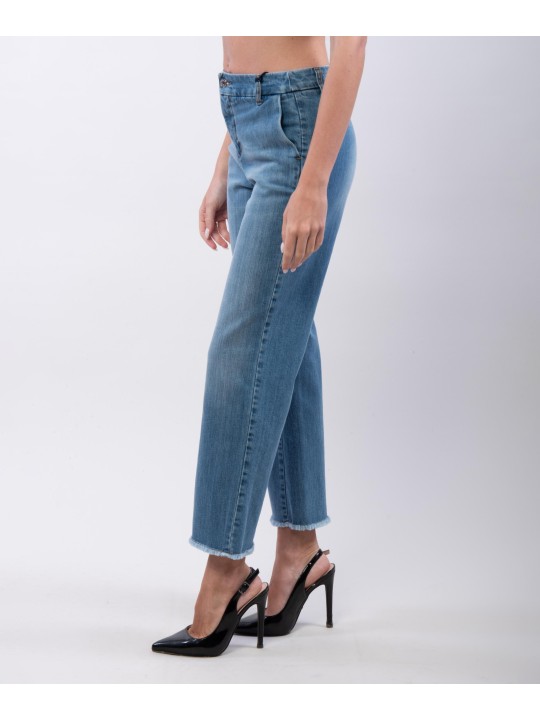 jeans con frange
