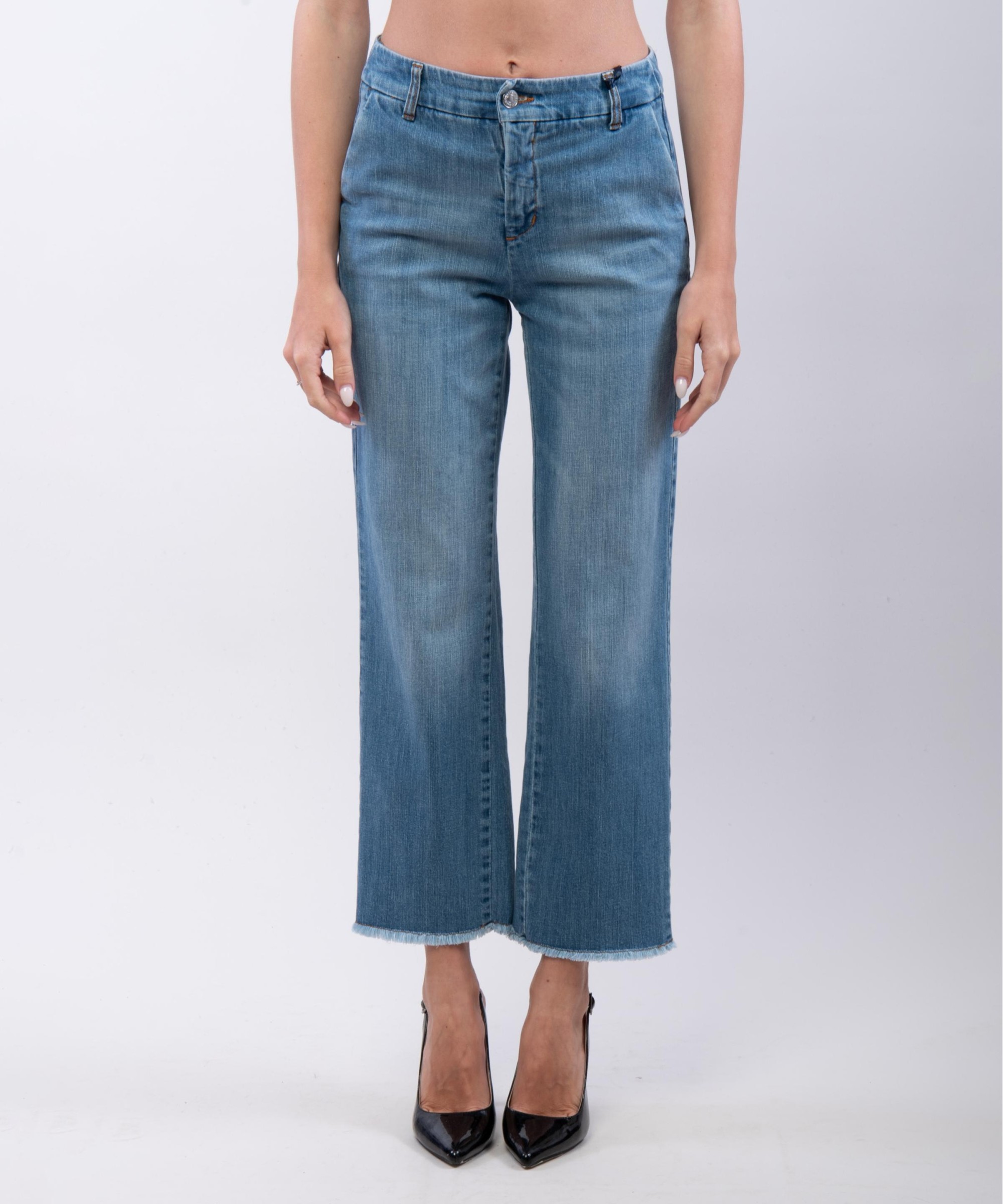 jeans con frange