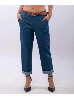 Jeans Baggy con Cintura