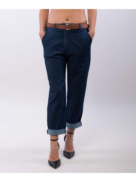 Jeans Baggy con Cintura