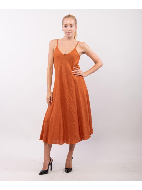 Abito Maxi a Bretelle Scollo V