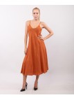 Abito Maxi a Bretelle Scollo V