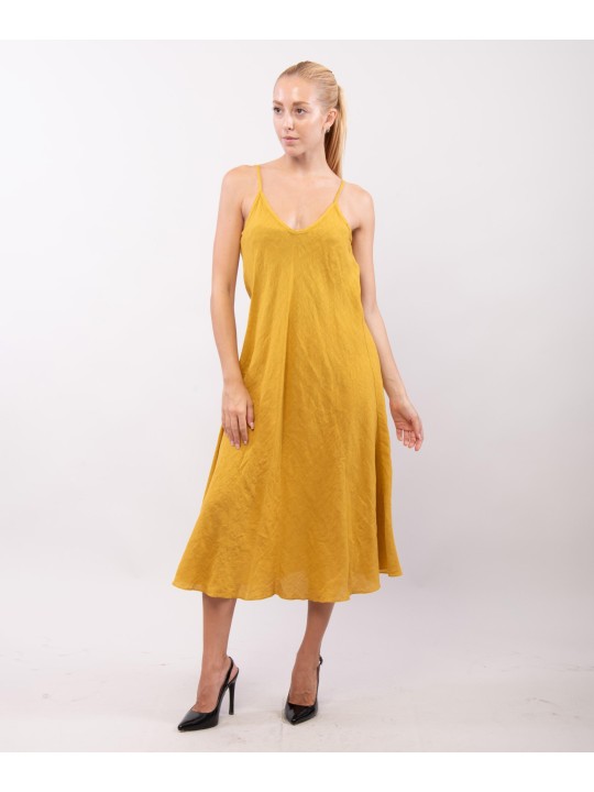 Abito Maxi a Bretelle Scollo V