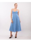 Abito Maxi a Bretelle Scollo V
