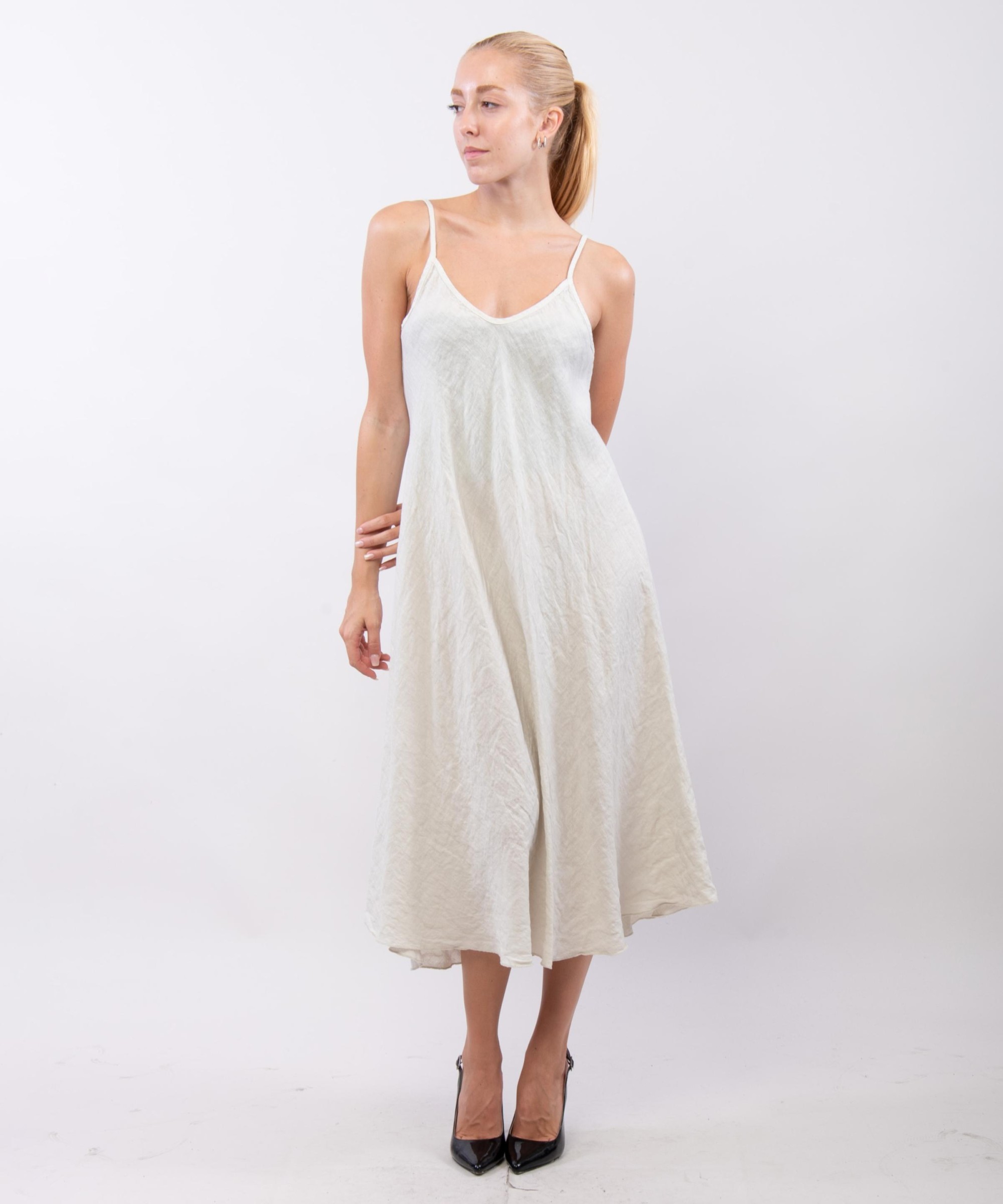 Abito Maxi a Bretelle Scollo V