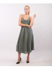 Abito Maxi a Bretelle Scollo V