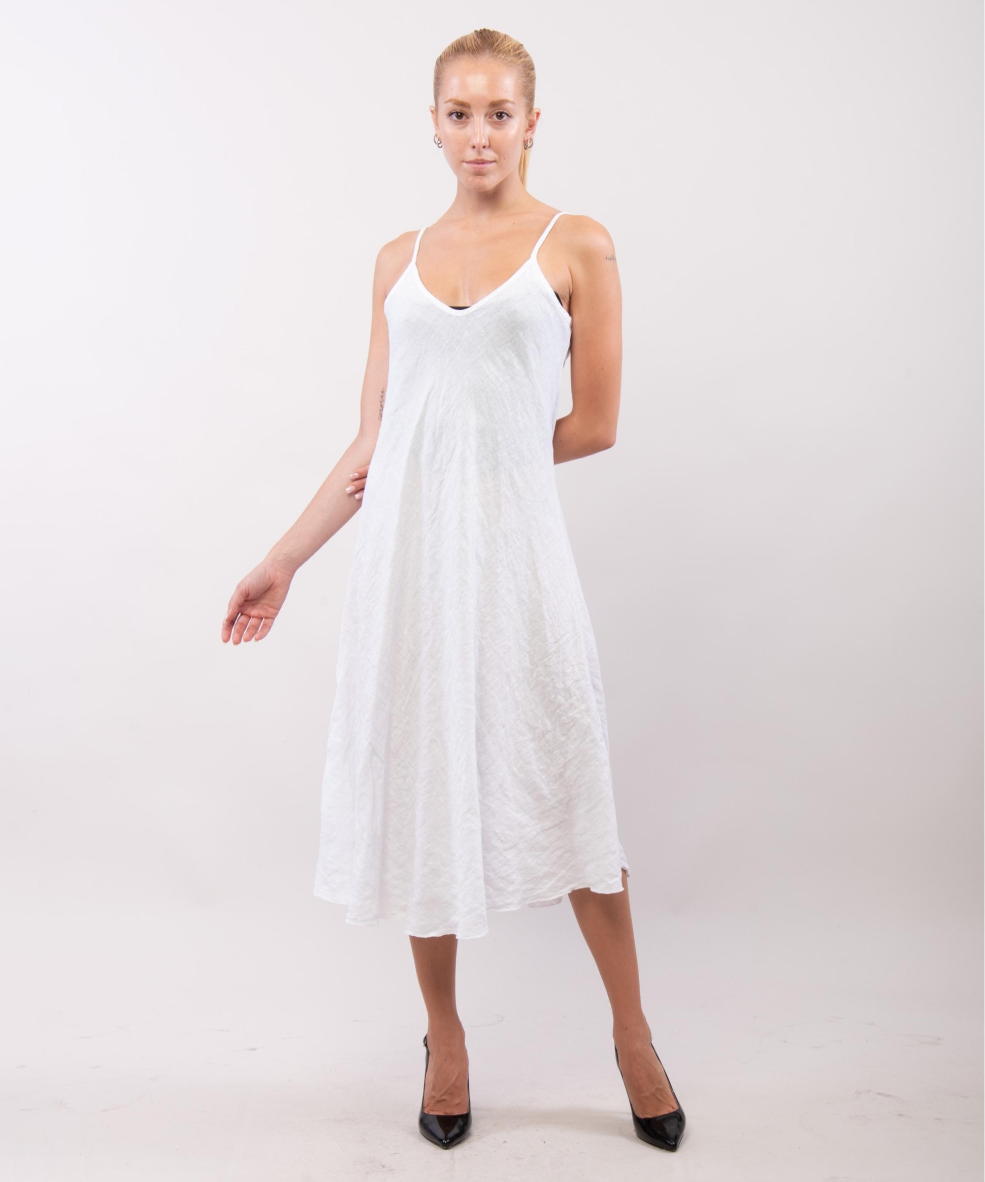 Abito Maxi a Bretelle Scollo V