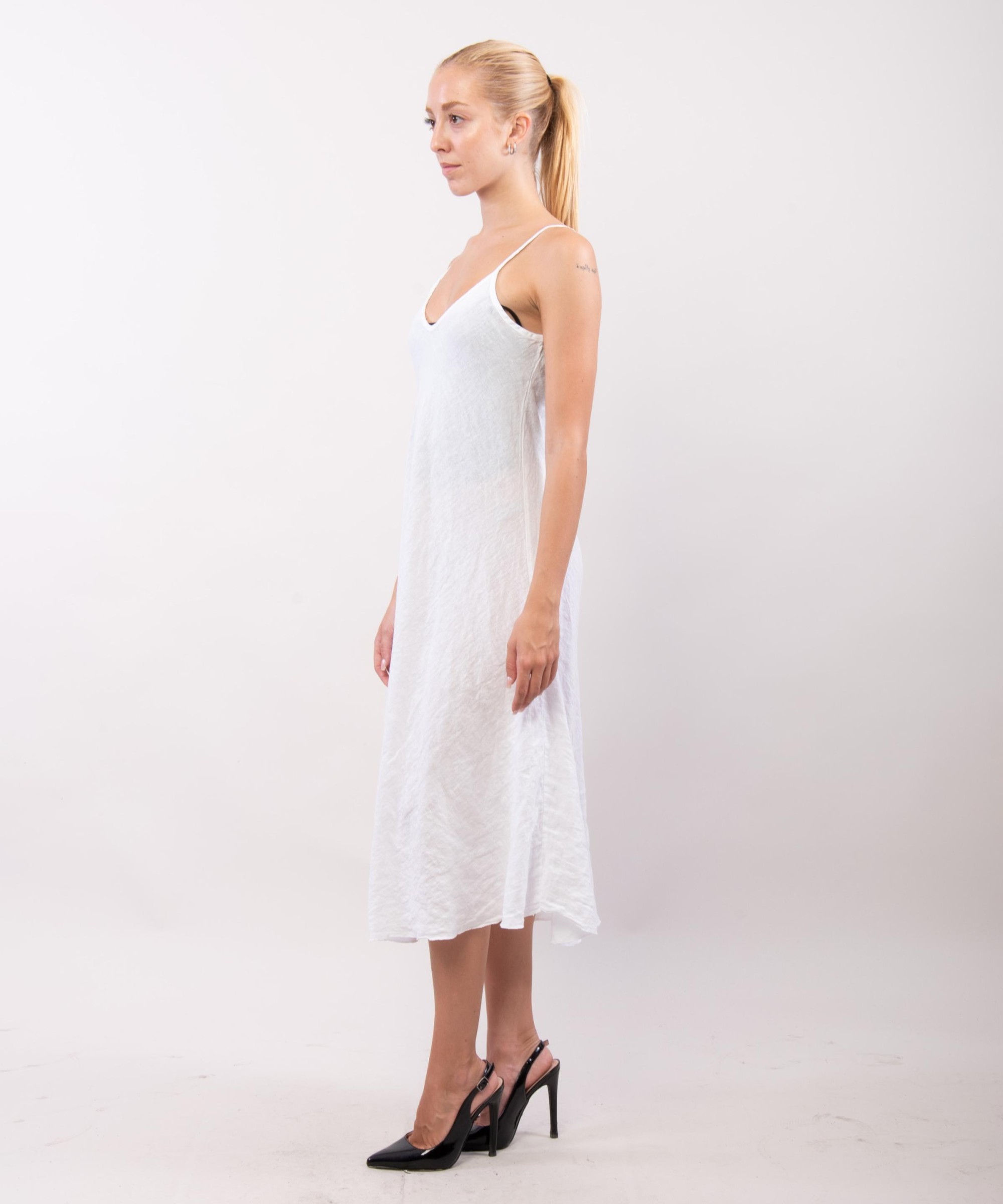Abito Maxi a Bretelle Scollo V