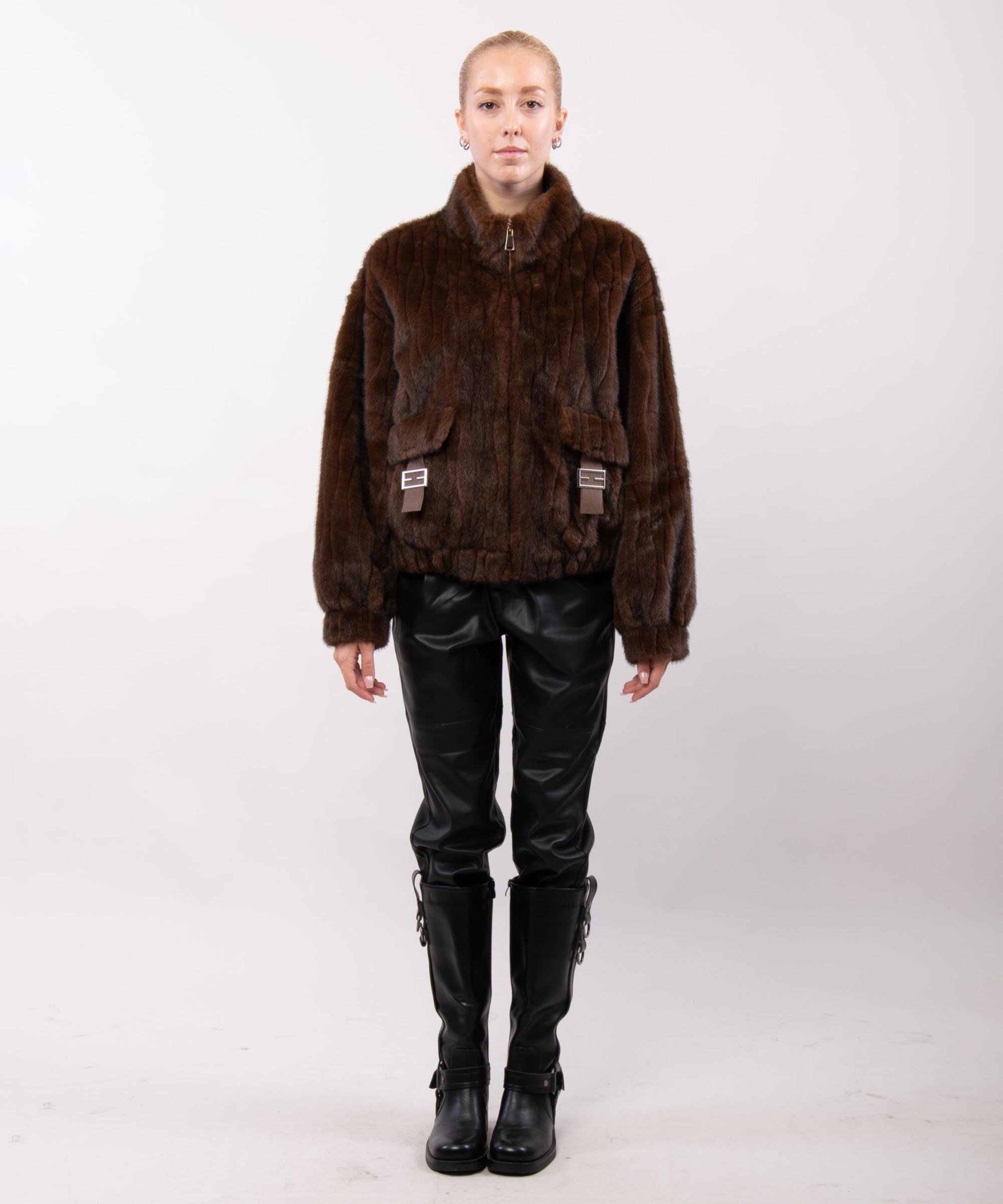 Giacca Bomber im Pelliccia